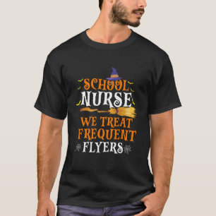 Camiseta Enfermeira Escolar Tratamos Viajantes Frequentes P