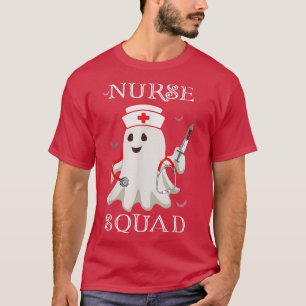 Camiseta Enfermeira Esquadrão Fantasma Halloween Figurume &