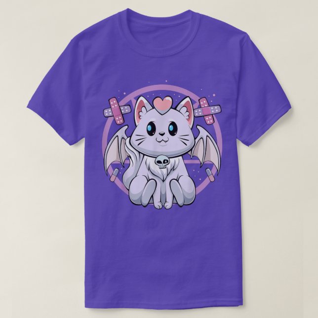 Camiseta Enfermeira estética do Gótico Kawaii Pastel Creepy (Frente do Design)