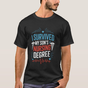 Camiseta Enfermeira Eu Sobrevivi Ao Curso De Enfermagem Do