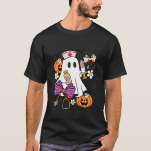 Camiseta Enfermeira Fantasma Fofa de Halloween - Roupas par