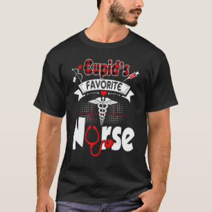 Camiseta Enfermeira favorita da Cupido, Xadrez Vermelha, Va