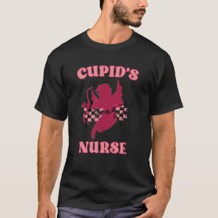 Camiseta Enfermeira favorita de Cupid Groovy Sweet Retro Va