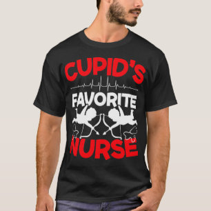 Camiseta Enfermeira favorita do Cupido Dia de os namorados 