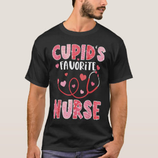 Camiseta Enfermeira Favorita do Cupido Dia dos Namorados