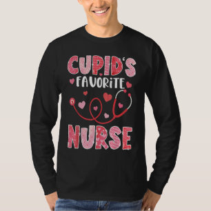 Camiseta Enfermeira Favorita do Cupido Dia dos Namorados
