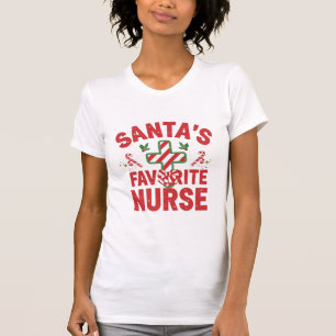 Camiseta Enfermeira Favorita do Papai Noel Enfermeira de
