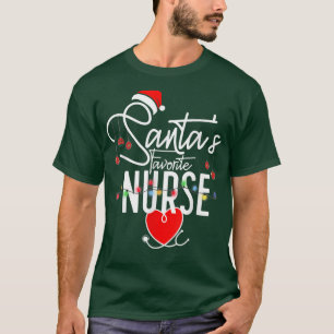 Camiseta Enfermeira favorita Enfermeira Engraçada Natal San