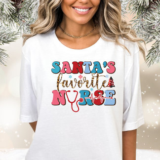 Camiseta Enfermeira favorita - Feliz Natal