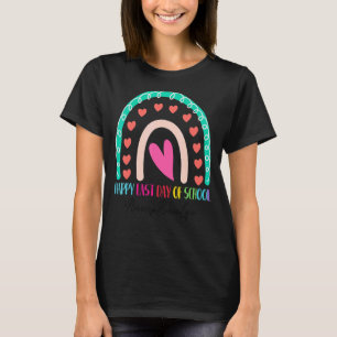 Camiseta Enfermeira Feliz No Último Dia da Escola Arco-Íris