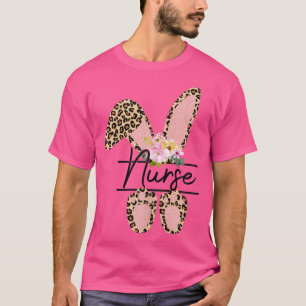 Camiseta Enfermeira Floral Bunny, Enfermeira Novelty Bunny