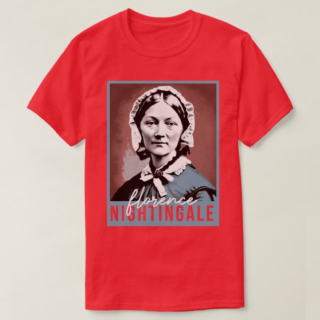 Camiseta Enfermeira Florence Nightingale Nu, Enfermeira Flo (Frente do Design)