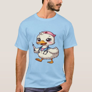 Camiseta Enfermeira Ganso Boba - Presente Hilário para Enfe