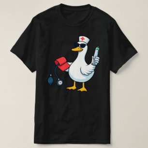 Camiseta Enfermeira Ganso, Enfermeira Prática Cuff Em, Enfe