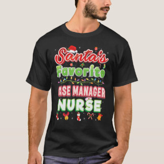 Camiseta Enfermeira Gerente de Caso Favorita do Papai Noel