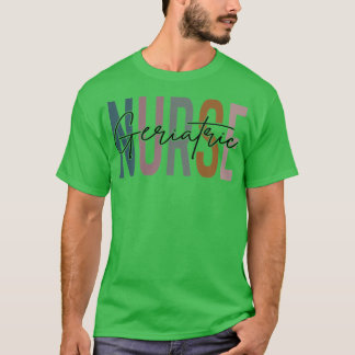Camiseta Enfermeira Geriátrica Enfermeira de Vida Multicolo