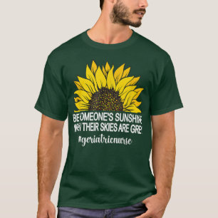 Camiseta Enfermeira geriátrica Girassol RN Enfermagem geriá