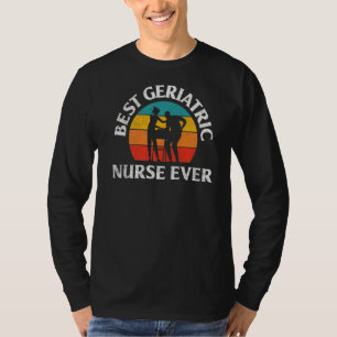 Camiseta Enfermeira Geriátrica Mais Cuidados De Saúde Enfer