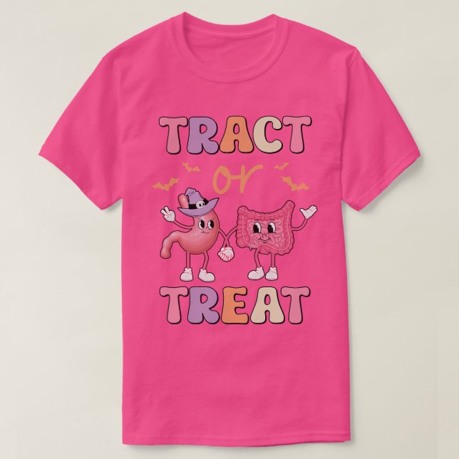 Camiseta Enfermeira Gi Halloween Gastro Tripulação Colonosc (Frente do Design)