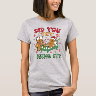 Camiseta Enfermeira Gingerpão Enfermeira Natal Engraçada