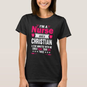 Camiseta Enfermeira Graduada Cristã Enfermagem Legal Gradua