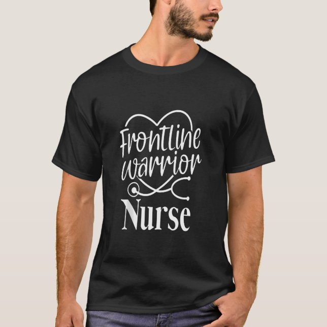 Camiseta Enfermeira Guerreira Orgulhosa, Trabalho de Saúde  (Frente)
