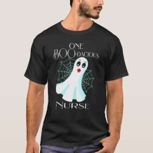Camiseta Enfermeira Halloween Ghost Costume Healthcare Work