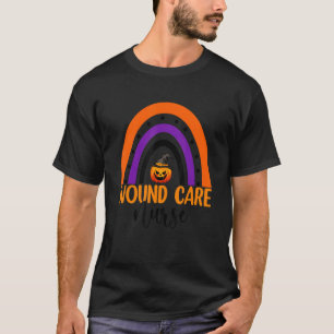 Camiseta Enfermeira Halloween Rainbow Wound Care Nurs