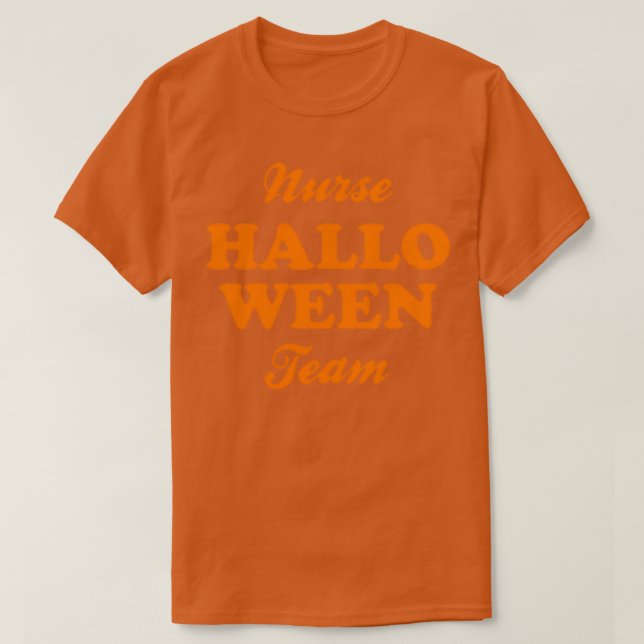 Camiseta Enfermeira Halloween Team (Frente do Design)