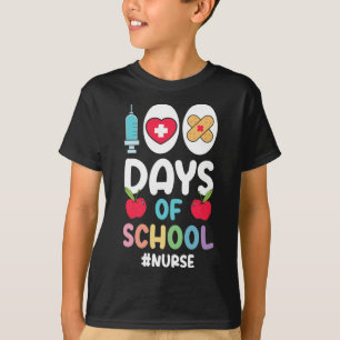 Camiseta Enfermeira Hashtag Feliz 100 dias de Enfermeira es