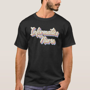 Camiseta Enfermeira Informatizada Registrada Arco-Íris Rns
