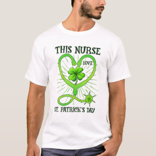 Camiseta Enfermeira Irlandesa Stethoscope Esta Enfermeira A