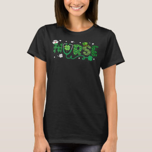 Camiseta Enfermeira irlandesa Stethoscope Scrub Nurs Dia de