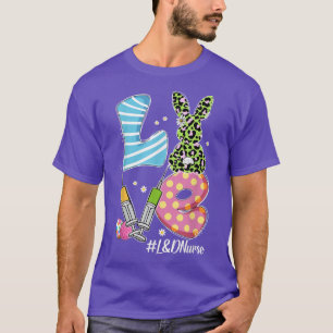 Camiseta Enfermeira L&D Enfermeira Engraçada Dia da Páscoa