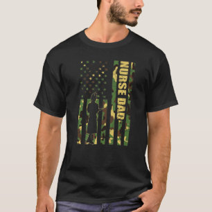 Camiseta Enfermeira Legal Americana de Camuflagem Enfermeir