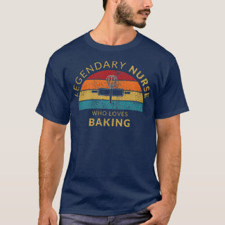 Camiseta Enfermeira lendária ama cozinhar Cupcakes de bolos