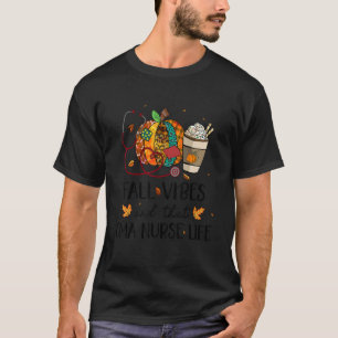 Camiseta Enfermeira Leopard Pumpkin Cai Vibes E Aquela CMA