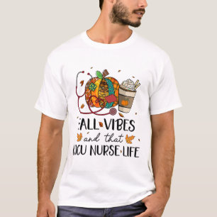 Camiseta Enfermeira Leopard Pumpkin Cai Vibes E Esse Nicu N