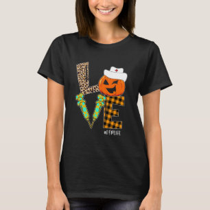 Camiseta Enfermeira Leopard Pumpkin Enfermeira de Amor Lif