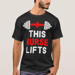 Camiseta Enfermeira Levanta Malhação de ginástica Enfermeir