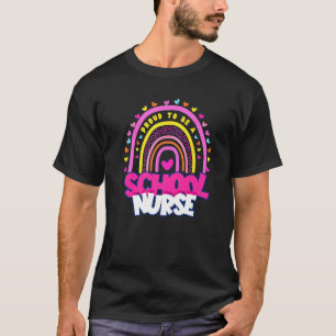 Camiseta Enfermeira Licenciada Boho Rainbow Rn Orgulhosa De