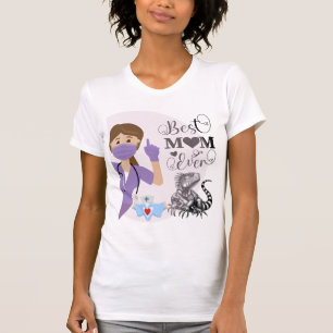 Camiseta Enfermeira Mãe de Réptil - Enfermeira Divertida Am
