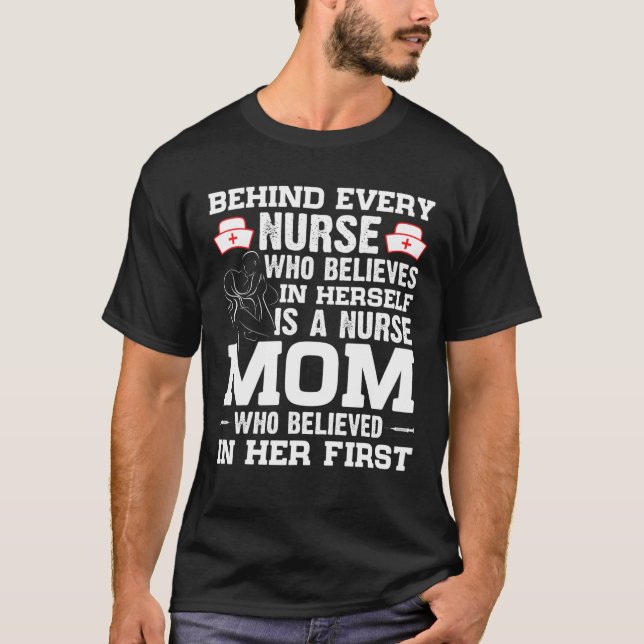 Camiseta Enfermeira Mãe Mãe Engraçada Mulheres Enfermando N (Frente)