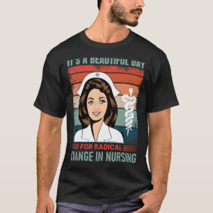 Camiseta Enfermeira março de 2022 É um belo dia para uma Ra