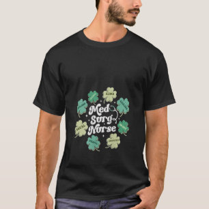 Camiseta Enfermeira Med Surg Groovy Paddys Medicina Cirurgi