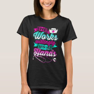 Camiseta Enfermeira Médica Bonito