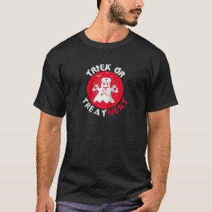 Camiseta Enfermeira Médica De Halloween De Truque Ou Tratam