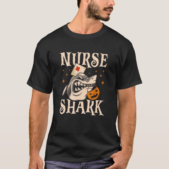 Camiseta Enfermeira Médica Festa De Tubarão Ou Festa De Dia (Frente)