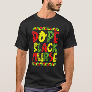Camiseta Enfermeira Mulher Negra Afro Retro Legal História
