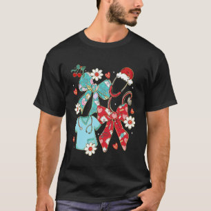 Camiseta Enfermeira Natal Enfermeira Escolar Estetoscópio L